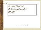 Lecture Chapter 4: Access Control Role-based modelsRBAC