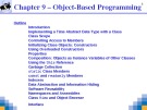 Bài giảng Lập trình Windows - Chapter 9: Object-Based Programming