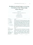 Xác định quy mô kinh tế ngầm của Việt Nam và các quốc gia châu Á bằng kỹ thuật Mômen tổng quát