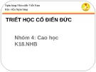 Bài thuyết trình nhóm: Triết học cổ điển Đức