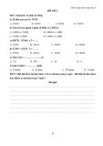 Đề ôn tập môn Toán lớp 3