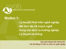 Bài giảng Tập huấn giảng viên nòng cốt: Các kỹ năng tư vấn cá nhân về nghề nghiệp