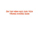 Bài giảng Ôn tập Hình học giải tích trong không gian: Cực trị trong hình không gian