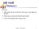 Bài giảng Cấu trúc máy tính và lập trình hợp ngữ - Chương 4: Bộ nhớ (Memory)