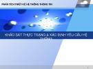 Bài giảng Phân tích và thiết kế hệ thống thông tin: Chương 2 - Trần thị Huế