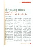 Bẫy thanh khoản nhìn từ góc độ các doanh nghiệp niêm yết