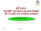 Bài giảng Kế toán ngân hàng: Chương 4 - ThS. Nguyễn Tài Yên