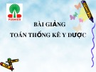 Bài giảng Toán thống kê Y Dược