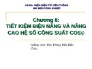 Bài giảng Cung cấp điện: Chương 8 - ThS. Phùng Đức Bảo Châu