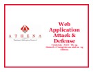 Bài giảng Web application attack & defense - Võ Đỗ Thắng