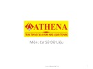Bài giảng Cơ sở dữ liệu: Bài 1, 2 - Trung tâm Athena