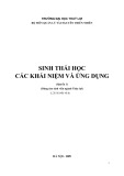 Bài giảng Sinh thái học - Các khái niệm và ứng dụng (Quyển 1) - ĐH Thủy lợi