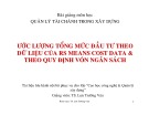 Bài giảng Quản lý tài chính trong xây dựng: Ước lượng tổng mức đầu tư theo dữ liệu của RM Means Cost Data theo quy định vốn đầu tư