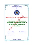 Khóa luận tốt nghiệp: Thực trạng công tác kế toán doanh thu và xác định kết quả kinh doanh tại Công ty cổ phần Xuất nhập khẩu và Đầu tư Thừa Thiên Huế