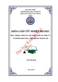 Khóa luận tốt nghiệp: Thực trạng công tác kế toán thuế tại công ty cổ phần Khai thác Chế biến đá Thạch Hải