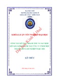 Khóa luận tốt nghiệp: Công tác kế toán doanh thu và xác định kết quả kinh doanh tại Công ty TNHH một thành viên Lâm Nghiệp Ngọc Hồi