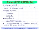 Bài giảng Chương 4: Xử lý chất thải rắn