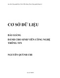 Bài giảng Cơ sở dữ liệu - Nguyễn Quỳnh Chi