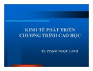 Bài giảng Kinh tế phát triển chương trình Cao học: Phần thứ ba - Quan hệ kinh tế quốc tế với phát triển kinh tế