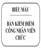 Bản kiểm điểm công nhân viên chức