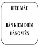 Bản kiểm điểm Đảng viên