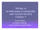 Bài giảng Mã hóa và an ninh mạng (Cryptography and Network Security): Chương 1 - Mở đầu