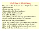 Bài giảng Khối lưu trữ hệ thống