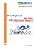 Bài tập thực hành Lập trình trên môi trường Windows (Lập trình Windows Form với C#): Lịch trình - ĐH Công nghệ Tp.HCM