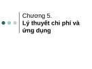 Bài giảng Kinh tế quản lý - Chương 5: Lý thuyết chi phí và ứng dụng