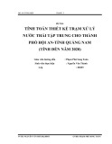 Tình toán thiết kế trạm xử lý nước thải tập trung cho Thành phố Hội An - Tỉnh Quảng Nam