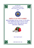 Khóa luận tốt nghiệp: Phân tích hiệu quả dự án đầu tư xây dựng công trình Trạm bơm tưới Tây Toàn, xã Hương Toàn, thị xã Hương Trà, tỉnh Thừa Thiên Huế