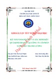 Khóa luận tốt nghiệp: Kế toán doanh thu và xác định kết quả kinh doanh tại Công ty cổ phần xăng dầu Thanh Lương
