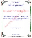 Khóa luận tốt nghiệp Kinh tế và phát triển: Thực trạng thu hút FDI vào lĩnh vực công nghệ cao ở tỉnh Thừa Thiên Huế giai đoạn hiện nay