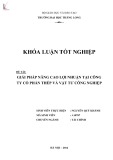 Khóa luận tốt nghiệp: Giải pháp nâng cao lợi nhuận tại Công ty Cổ phần Thép và Vật tư công nghiệp