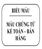 Mẫu chứng từ kế toán - Bán hàng