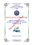 Khóa luận tốt nghiệp: Đánh giá hiệu quả kinh tế sản xuất cây hồ tiêu trên địa bàn xã Gio An, huyện Gio Linh, tỉnh Quảng Trị