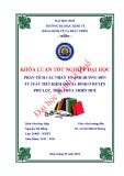 Khóa luận tốt nghiệp: Phân tích các nhân tố ảnh hưởng đến tỷ suất tiết kiệm của hộ gia đình ở huyện Phú Lộc, tỉnh Thừa Thiên Huế