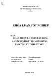 Khóa luận tốt nghiệp: Kế toán bán hàng và xác định kết quả bán hàng tại Công ty TNHH TITACO