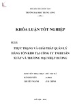 Khóa luận tốt nghiệp: Thực trạng và giải pháp quản lý hàng tồn kho tại công ty TNHH Sản xuất và Thương mại Nhật Dương