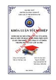 Khóa luận tốt nghiệp Quản trị kinh doanh: Đánh giá sự hài lòng của các cửa hàng bán lẻ đối với hoạt động phân phối Nước và Đá tinh khiết của Công ty cổ phần Thương mại và Xây lắp An Phú.