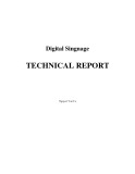 Digital singnage technical report