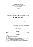 Niên luận Công nghệ môi trường: Nghiên cứu, đánh giá khả năng xử lý Asen trong nước ngầm bằng Hyđroxit sắt theo dạng mẻ