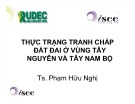 Bài thuyết trình Thực trạng tranh chấp đất đai ở vùng Tây Nguyên và Tây Nam bộ