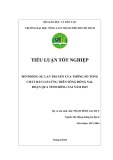 Tiểu luận tốt nghiệp Hệ thống thông tin địa lý: Mô phỏng sự lan truyền của thông số tổng chất rắn lơ lửng trên sông Đồng Nai, đoạn qua tỉnh Đồng Nai năm 2015