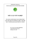 Tiểu luận tốt nghiệp Hệ thống thông tin địa lý: Ứng dụng GIS hỗ trợ bài toán phân bổ thu gom chất thải rắn sinh hoạt theo vị trí khu dân cư trên địa bàn quận Thủ Đức, TP.HCM