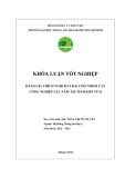 Khóa luận tốt nghiệp Hệ thống thông tin địa lý: Đánh giá thích nghi đất đai cho nhóm cây công nghiệp lâu năm tại tỉnh Kon Tum