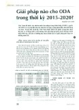 Giải pháp nào cho ODA trong thời kỳ 2015 - 2020?