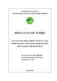 Khóa luận tốt nghiệp Hệ thống thông tin môi trường: Ứng dụng hệ thống thông tin địa lý (GIS) đánh giá nguy cơ hạn hán ảnh hưởng đến nông nghiệp tỉnh Bình Thuận