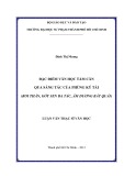 Luận văn Thạc sĩ Văn học: Đặc điểm văn học tầm căn qua sáng tác của Phùng Ký Tài (Roi thần, Gót sen ba tấc, Âm dương bát quái)