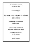 Tóm tắt luận văn Thạc sĩ Khoa học xã hội và nhân văn: Đặc điểm nghệ thuật tiểu thuyết Sơn Vương